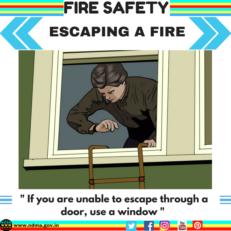 If you are unable to escape through a door, use a window 